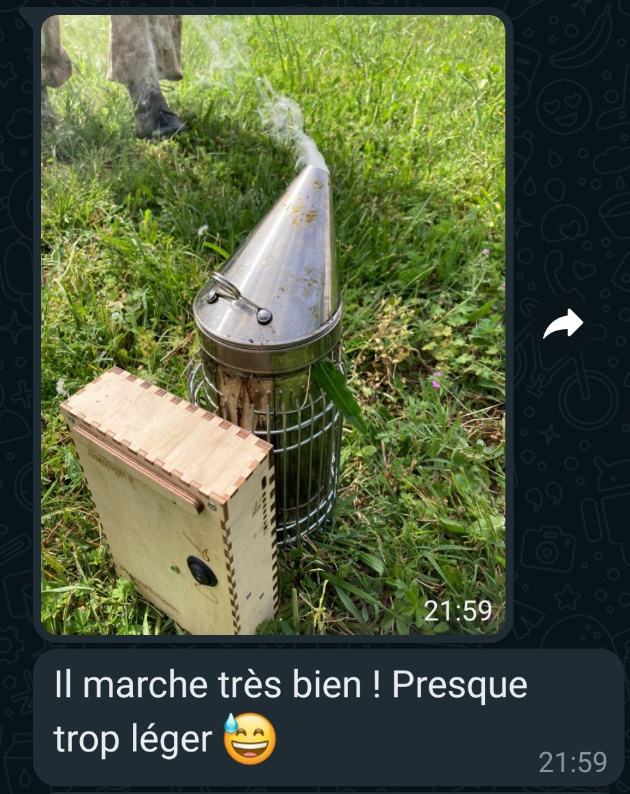 NumericBees's tweet image. L'enfumoir Zephyr de numericbees.com ce sont ses utilisateurs qui en parlent le mieux.
#abeilles #apiculture