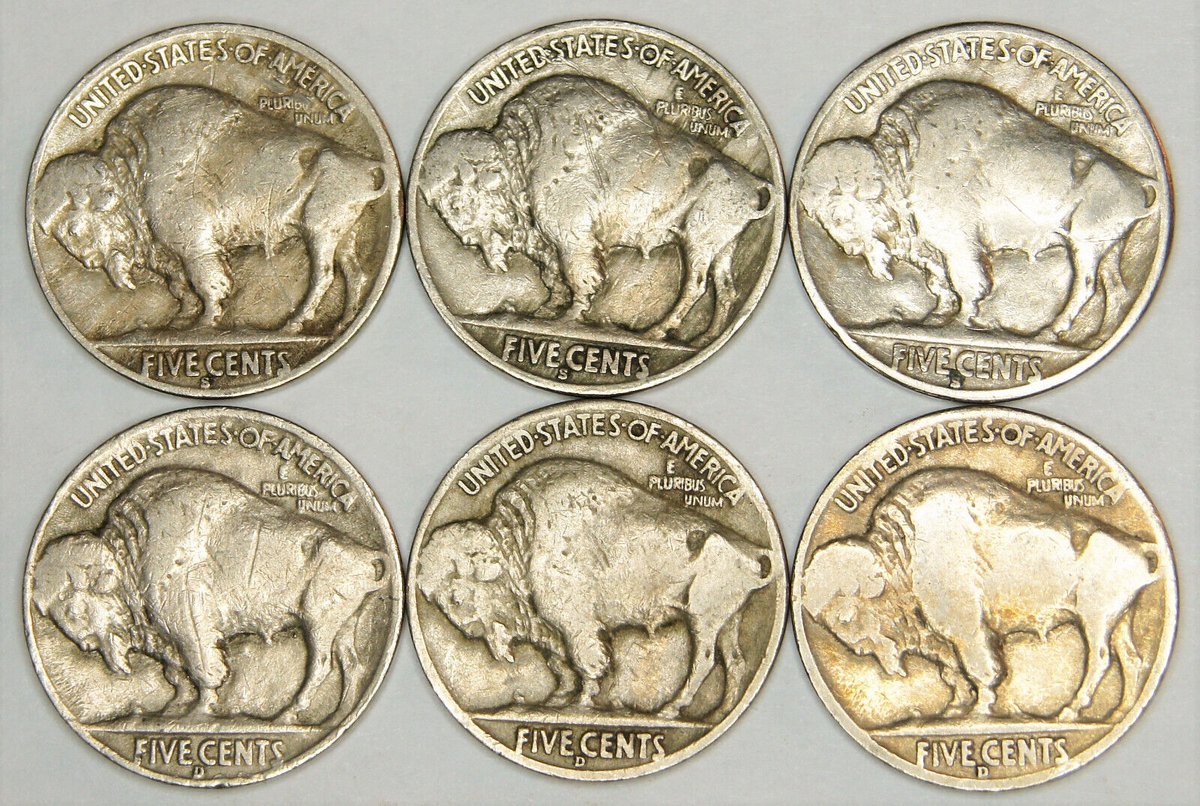 SilcoBizaar's tweet photo. 1936 S, 1936 D Buffalo Head Nickel - 6 coin lot

https://t.co/ihduUpTChb
#coins #uscoins #numismatics #buffalohead #nickels #coincollecting https://t.co/iYICY9Rq4J