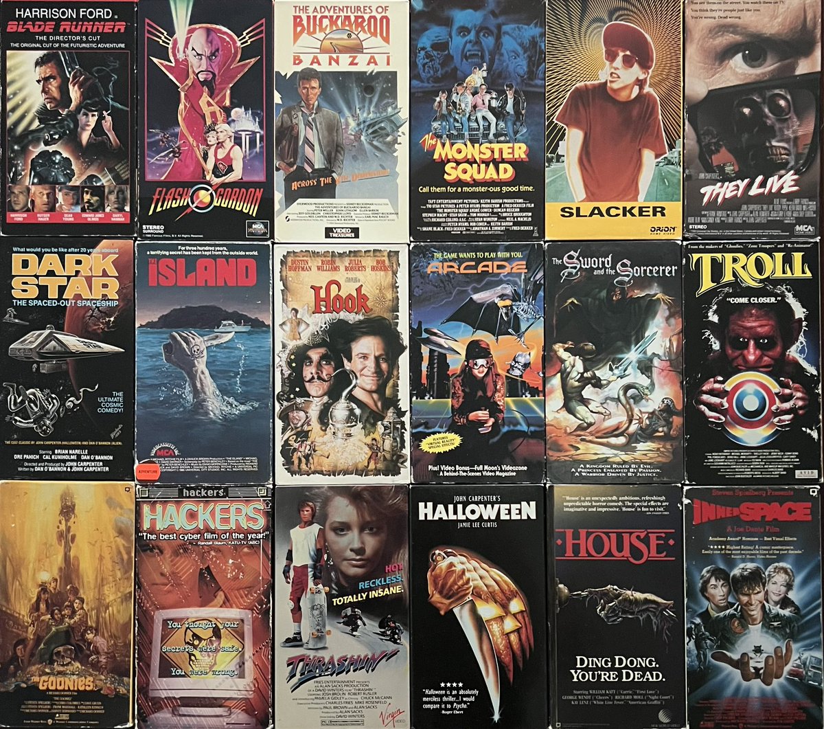 FlashbackVideo_'s tweet photo. COVER LOVER! Some of my favorite all time cover artwork and designs. What are your favorites? 🤙🏻❤️📼 #FlashbackVideo
.
.
.
.
.
#vhs #vhstapes #vhshorror #horror #vhsforever #80s #80shorror #80snostalgia #80smovies #90s #90smovies #90shorror #bladerunner #halloween #goonies https://t.co/NtwgNSt9uI