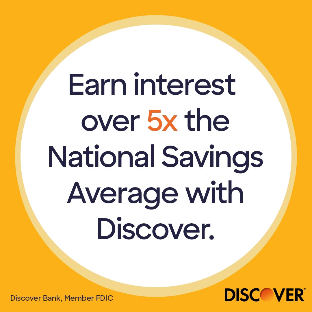 Discover on Twitter "Why settle for less? Discover Bank offers an