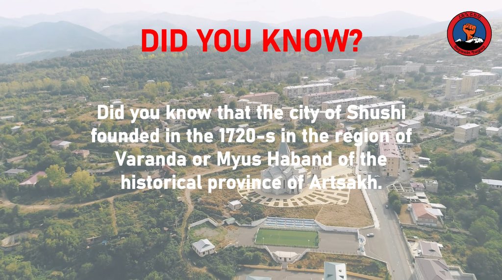AyfSweden's tweet photo. #Shushi will be liberated again. 🇦🇲 https://t.co/1pnNOAutqy