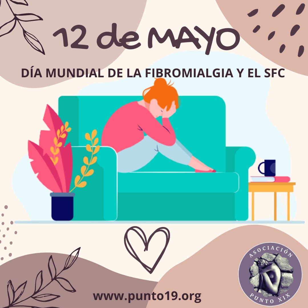 PUNTO19's tweet photo. Desde el año 1993, cada #12deMayo se celebra el Día Mundial de la Fibromialgia y del Síndrome de la Fatiga Crónica, coincidiendo con el nacimiento de Florence Nightingale, enfermera que quedaría postrada en su cama durante 50 años a causa de esta enfermedad.
#fibromialgia #SFC https://t.co/t3qvDcv0eY
