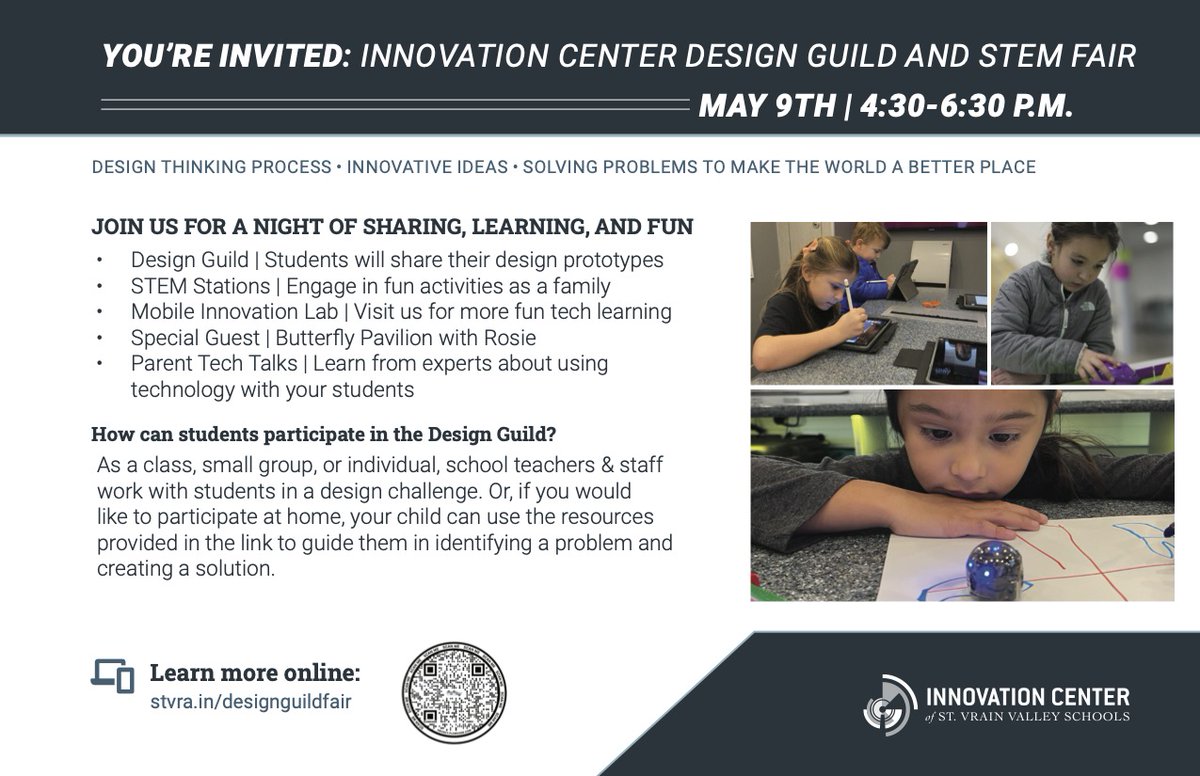 We are so excited for our students to share their prototypes in the Design Guild showcase! Northridge students are changing the world! @DykesDeAnn @SvvsdSchuh @SVVSD #stvrainstorm