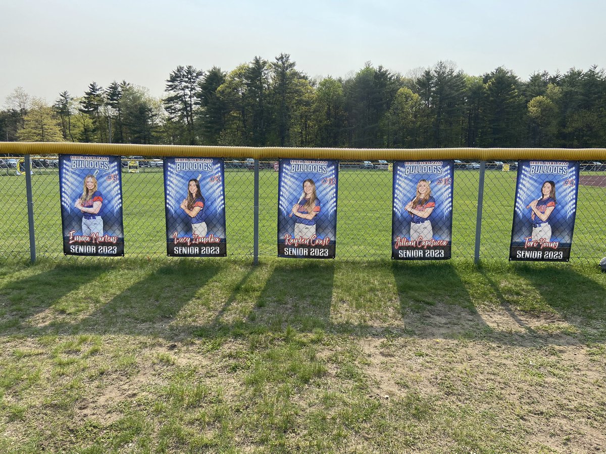Congrats to our softball senior crew! Best of luck today vs Queensbury!