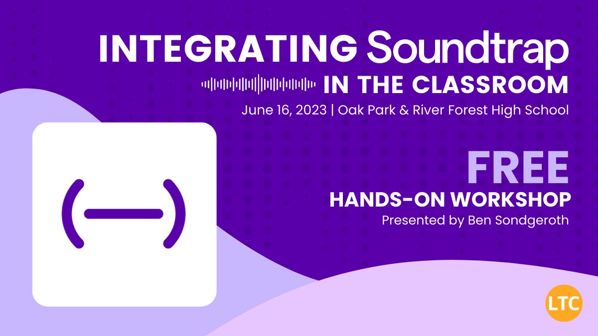 ltcillinois's tweet photo. Time to get loud &amp; get hands-on with @soundtrap during our upcoming workshop at @oprfhshuskies 🔊 

Join @Mr_Sondgeroth to see how this powerful, cloud-based audio workstation empowers students to create: 

🎙️Podcasts
📖 Digital stories
🎶 Music

📝 https://t.co/2jn7lobOsF https://t.co/nLNnWfK5Ka