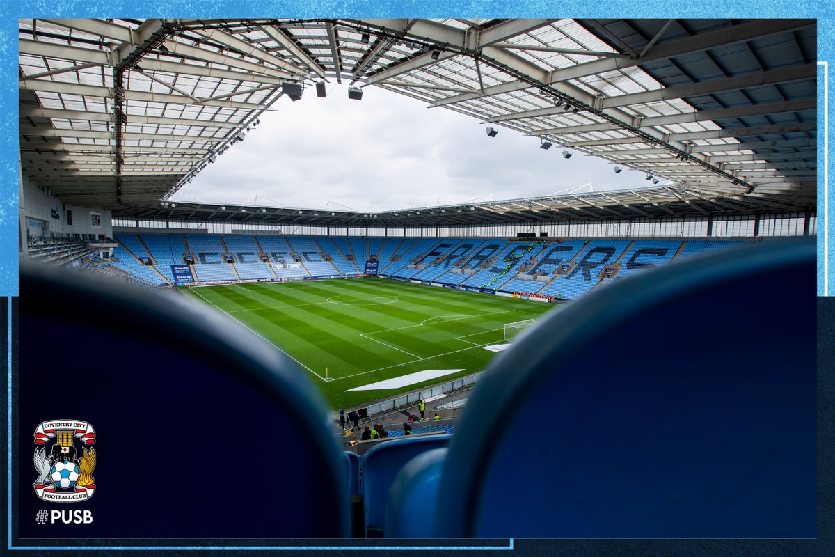 CoventryCityFC's tweet photo. 🎟️ Ticket information for Sunday’s Play Off Semi-Final will be confirmed tomorrow morning.

Please continue to check our website and social media. #PUSB https://t.co/lnzrFXtgbz