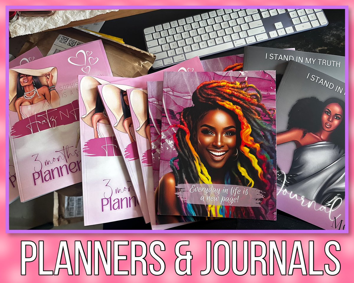 Received another shipment today. Had to re-up do the sales at work and online. Thank you 🙏🏽💕. deneenscreativemind.net to get yours. #planners #journals