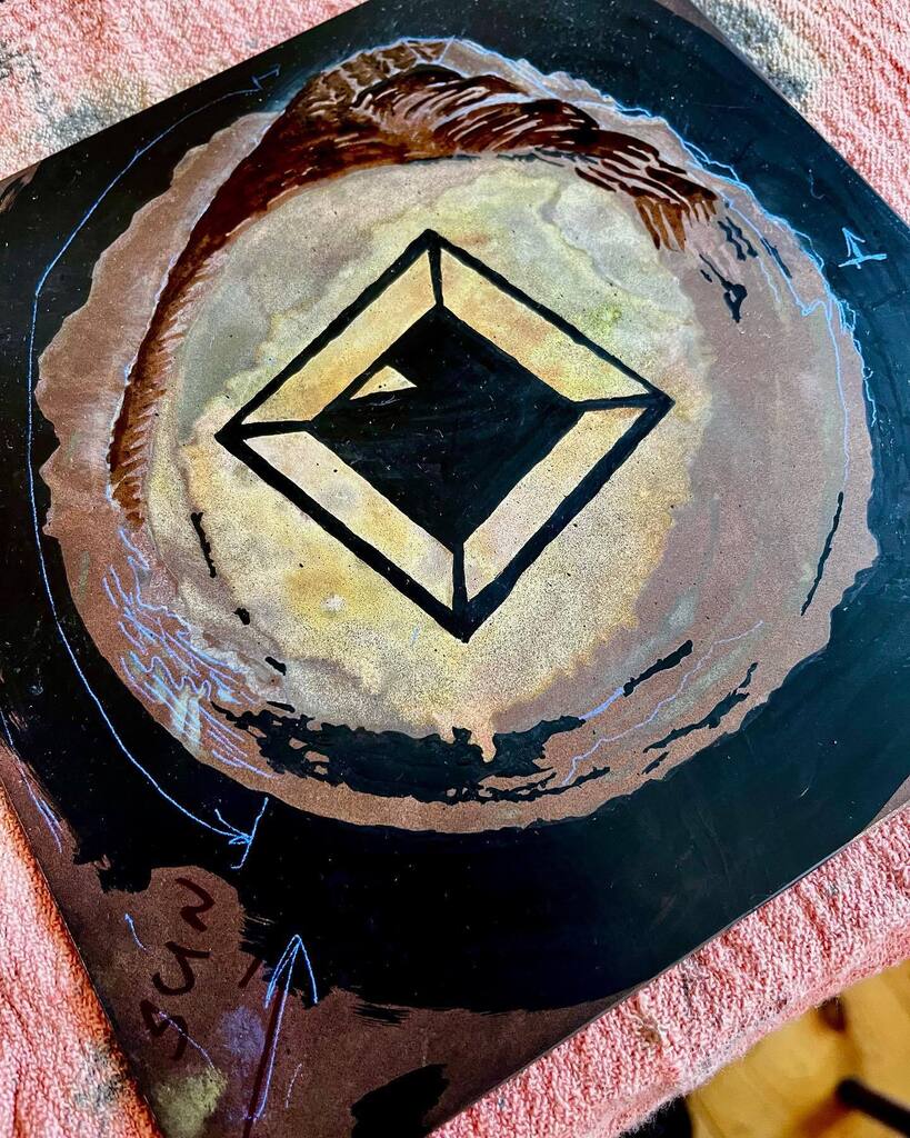 mapartist's tweet photo. Up until now I have mostly shown you the black plate; the blue plate isn’t very interesting. And until now I haven’t been able to work on the green plate because I needed to complete the black plate first. If I do this right, then you’ll see the full dim… https://t.co/uZGBYa15dT https://t.co/IpnWXEHNe7