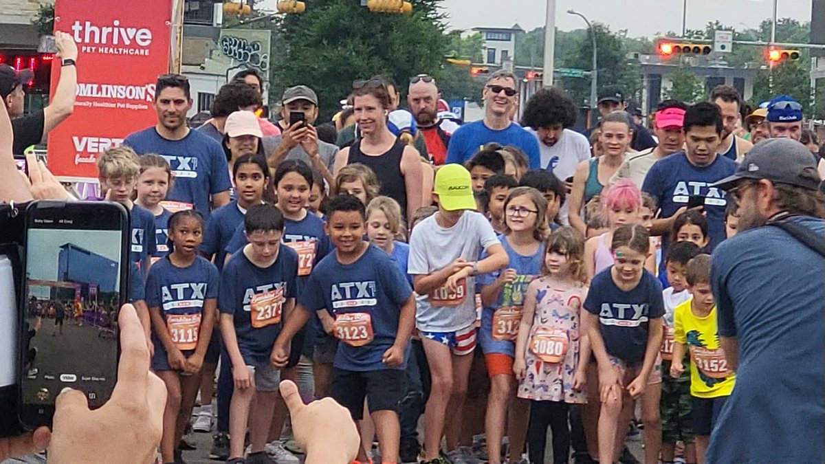 A FANTASTIC FINISH 🏁 for Pleasant Hill's Afterschool Run Club #marathonkids  #youthrunning <a href="/pleasanthillatx/">Pleasant Hill Elementary</a>