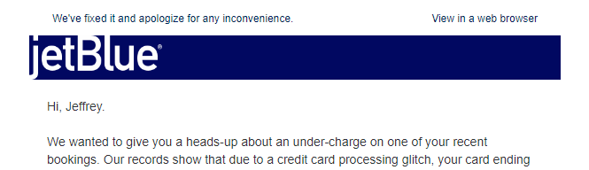 Wow this is some BS <a href="/JetBlue/">JetBlue</a> - it's called you messed up too bad.