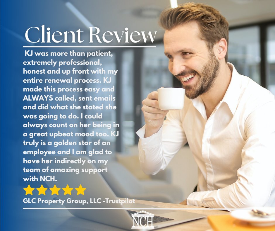 NVCorpHqtrs's tweet photo. Thanks to our client for a truly humbling and fantastic review from one of our valued customers. Thank you so much for sharing your positive experience working with our team members during your renewal process. #team #professional #honest #expectations #kindwords #review #NCH https://t.co/MBhMWNZea4