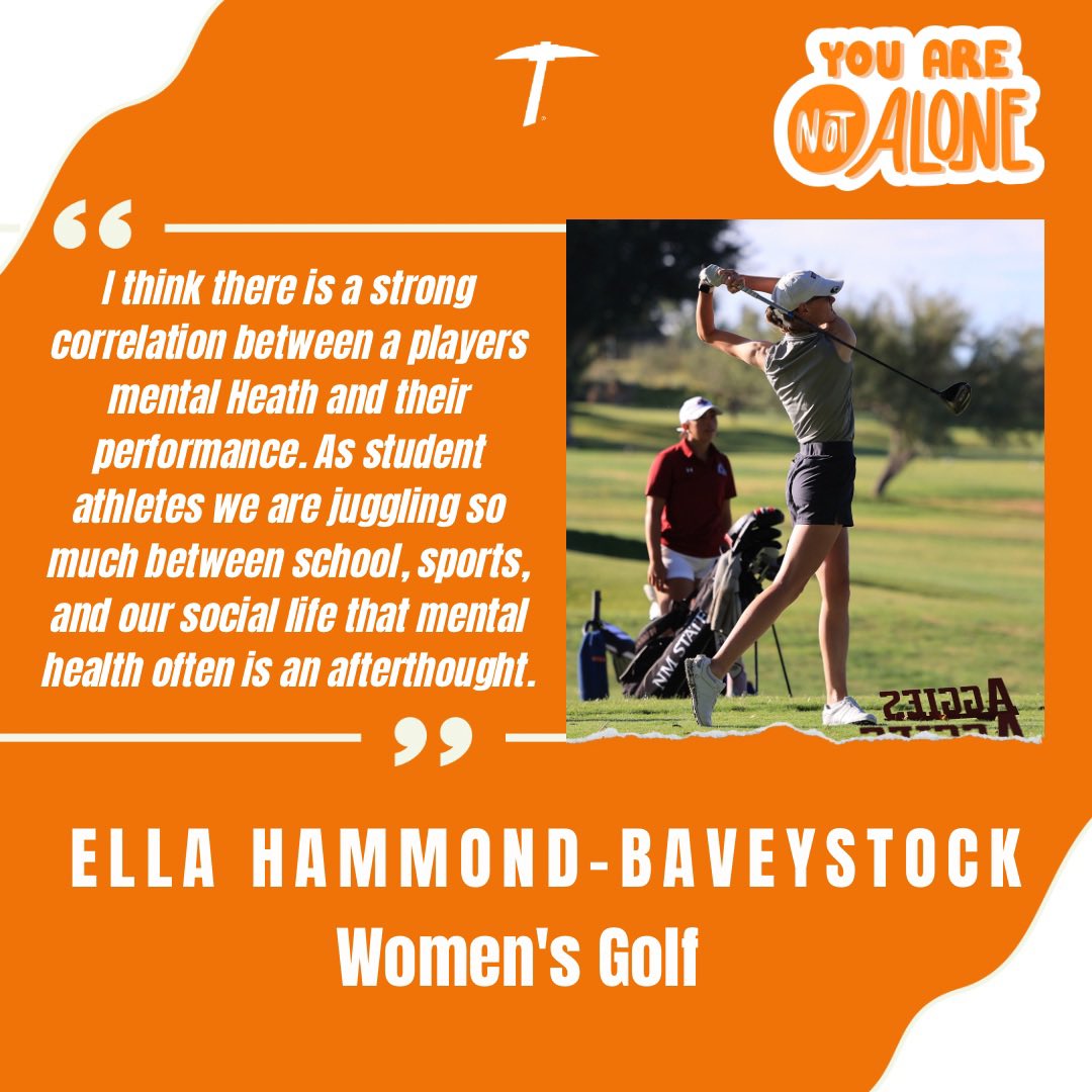 Hear from Ella Hammond-Baveystock 💪🧠

#YouAreEnough
#MentalHealthAwarenessMonth 

<a href="/UTEPAthletics/">UTEP Miners</a>