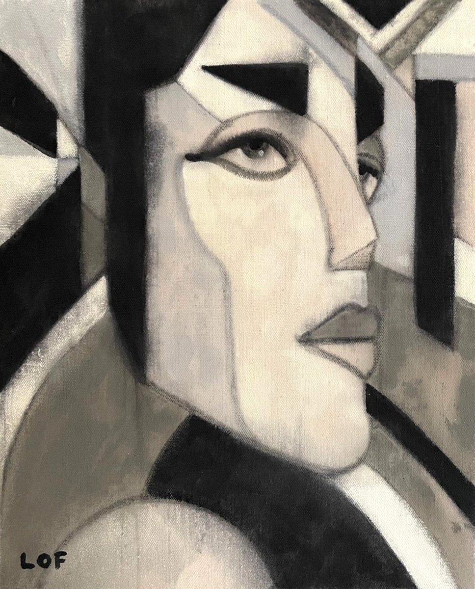 aLofsness's tweet photo. Modern Portrait 4 / 16 x 20 in. / Acrylics / LOF https://t.co/DfDLutHt9A