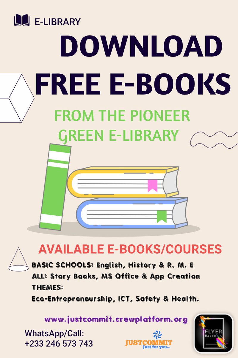 jjustcommit's tweet image. Grab and share free E-books from our E-Library here:
bit.ly/just-free-e-bo…. @crew4all @unescoghananatcom #GSA_Africa