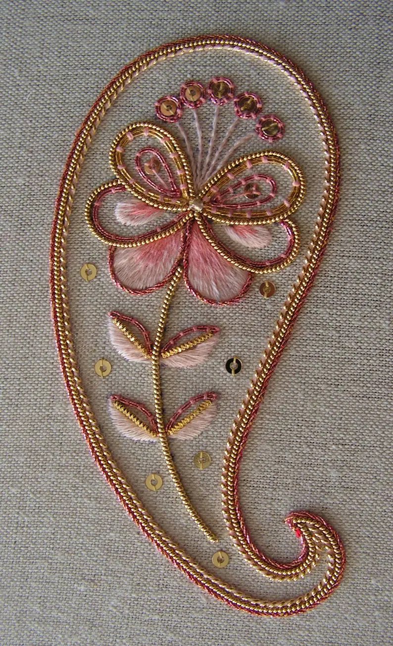 Floral Vine Embroidery Kit