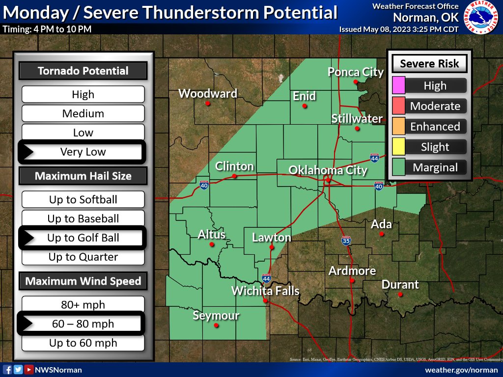NWS Norman on Twitter "Busy week ahead with severe weather! For the next several days, severe