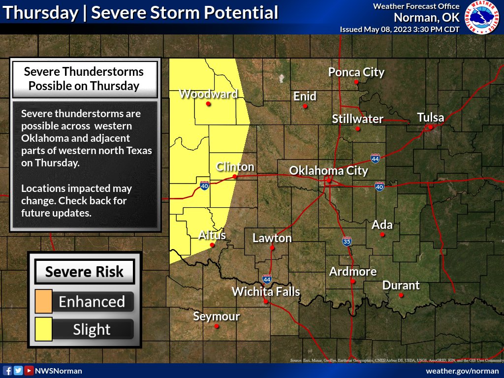 NWS Norman on Twitter "Busy week ahead with severe weather! For the next several days, severe