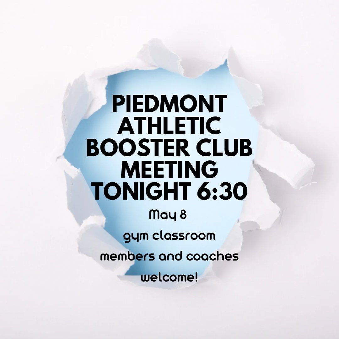 Piedmont High Athletic Booster Club (@piedmonthighbc) on Twitter photo 