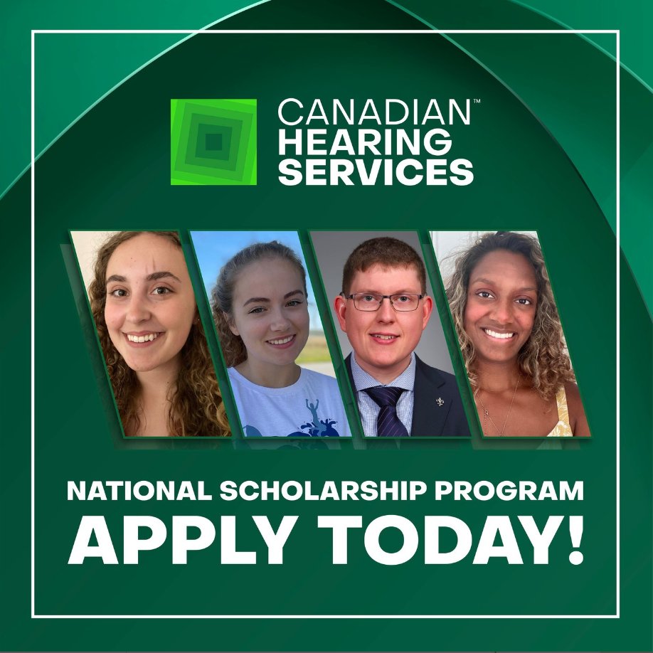 Reminder: Canadian Hearing Services' Scholarship deadline is very soon!

These scholarships help break down barriers to higher education, providing Deaf and hard of hearing students the opportunity to pursue their dream careers.

Apply today: bit.ly/CHSscholar