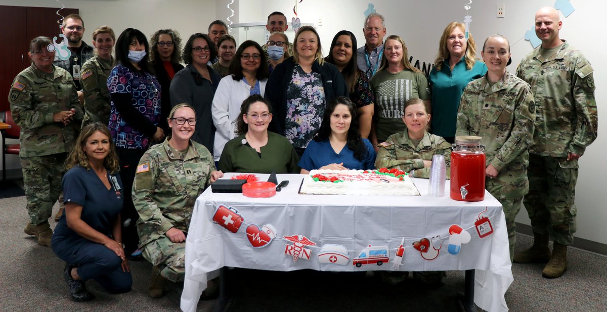 RWBAHC1's tweet image. The RWBAHC staff gathered May 8 for a Blessing of the Hands ceremony for #NationalNursesWeek, honoring the #nurses, military &amp;amp; civilian, working at RWBAHC. This years theme is "Nurses Make a Difference: Anytime, Anywhere – Always.”
@Fort_Huachuca @DoD_DHA @ArmyMedicine @MRC_West