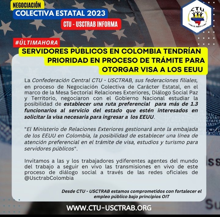 FedeustrabTl's tweet photo. #LogrosdeMesaRelacionesExteriores @fagaro2001 @afuncgerbogota @chuchogaitan @ilo @infopresidencia @LisbeyRoman @OITAmericas @petrogustavo @usctrab https://t.co/YqYJX5dU41