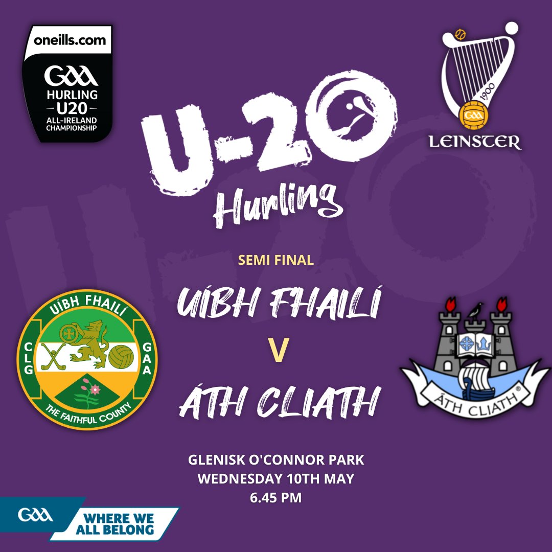 Official Offaly GAA on Twitter "Leinster U20 hurling semi final