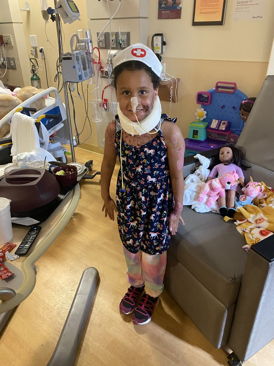 Dartallion21x's tweet photo. She’s ready to move to rehab, it’s gonna be a long road but she’s strong so it will work out in the end .  Please share the go fund me and thank you everyone for your support. https://t.co/cVA2eEaMWd https://t.co/Yf5tNOISTr