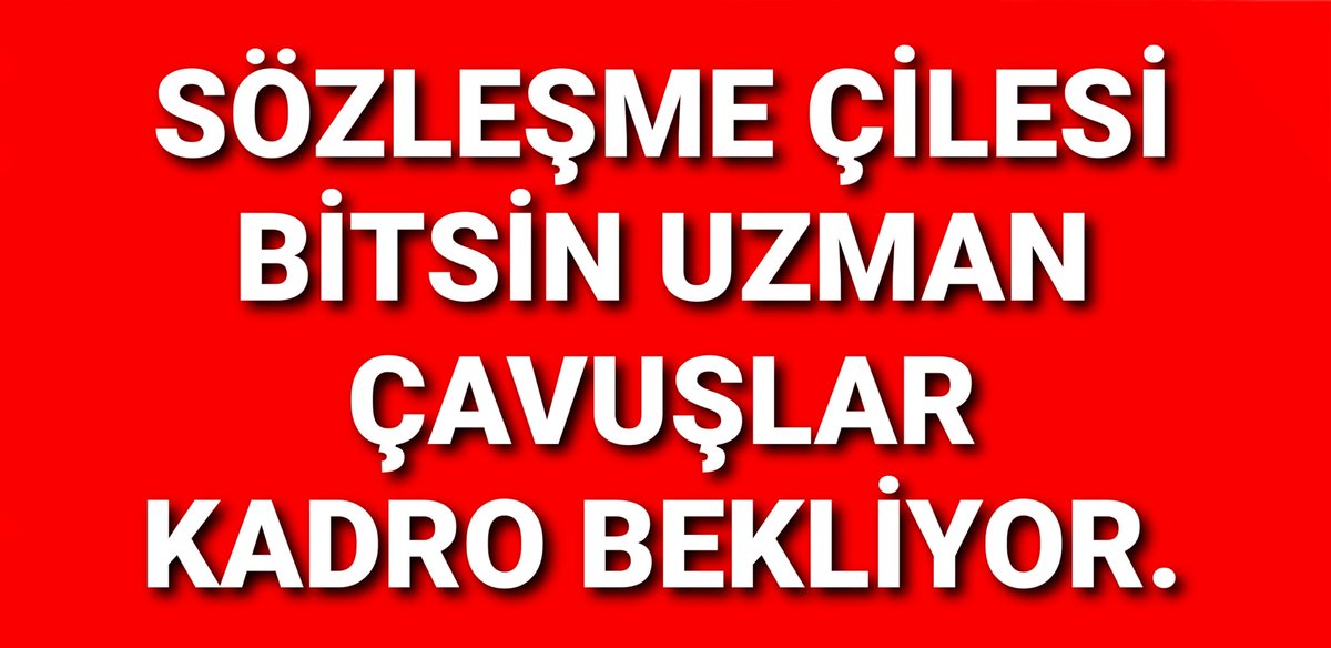 Sayın Milli Savunma Bakanım
200 bin görevde,120 bin emeklisi,aileleri ile beraber 2 milyonluk camia kaderine terk ediliyor
Önümüzde bir seçim var
Bütün meslek gruplarını sevindirdiniz 45 bin öğretmen de sevindi
bizleri üzdünüz
#UzmanÇavuşlarVefaBekliyor
<a href="/alitilkici38/">Ali Tilkici 🇹🇷</a>
<a href="/tcsavunma/">T.C. Millî Savunma Bakanlığı</a>