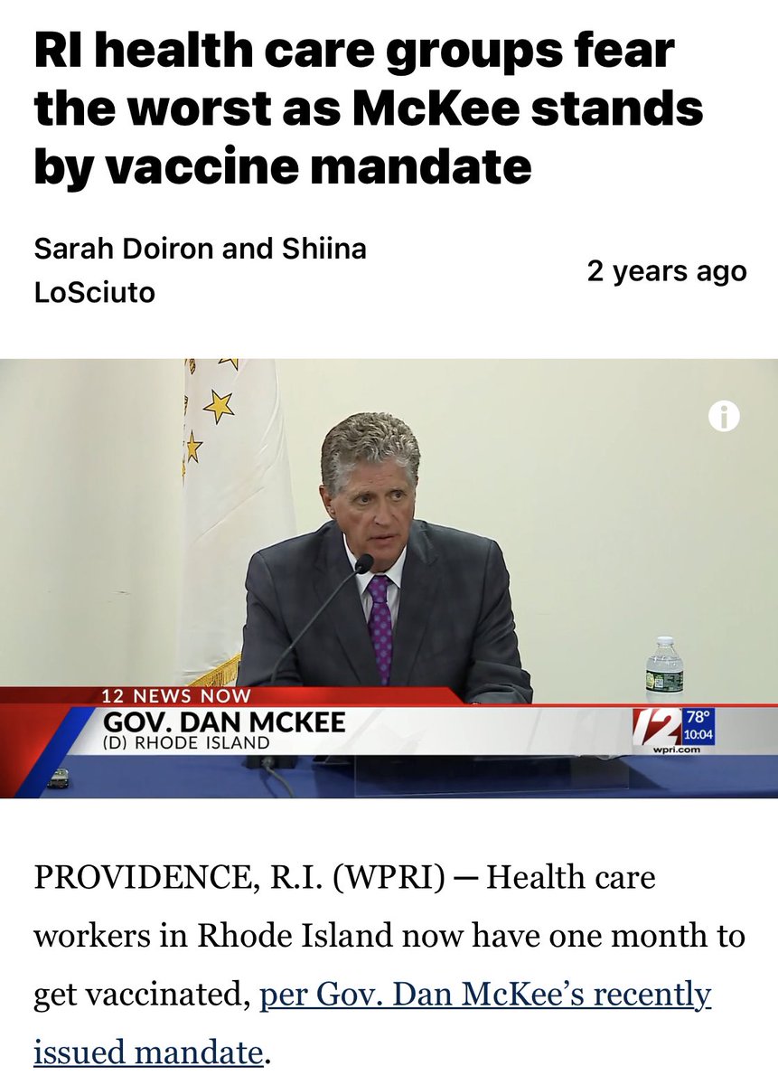 I have to say @GovDanMcKee fuck you hypocrite. Did you acknowledge us when you fired us because of your vaccine mandate ? @TheRhodyReport @rhody_special @LibertyElisha @LibertyQuahog @AmericaFirstRI @ABC6 @NBC10 @wpro