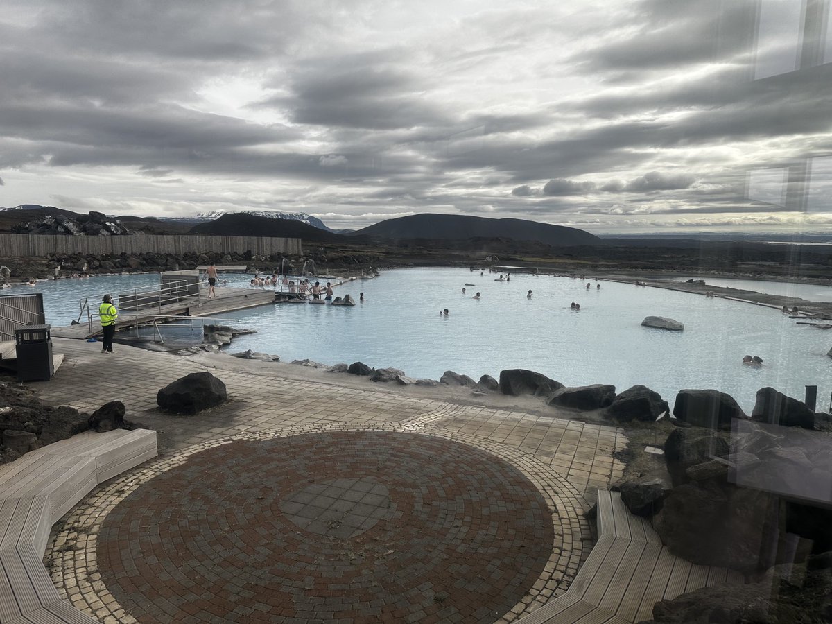 Thermal Spa in Myvatn Iceland with 38c waters,  a great end to a day being a tourist  #iceland #myvatn #tourist #IWT