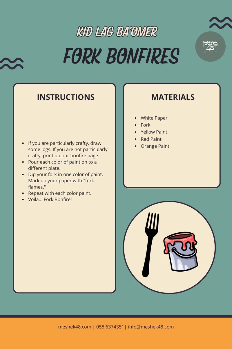 meshek48's tweet photo. Lag BaOmer? Try this S'mores Cocktail or this Fork Bonfire craft project. Seems a little more subdued than small bonfires everywhere. https://t.co/IHiOEMMrCn