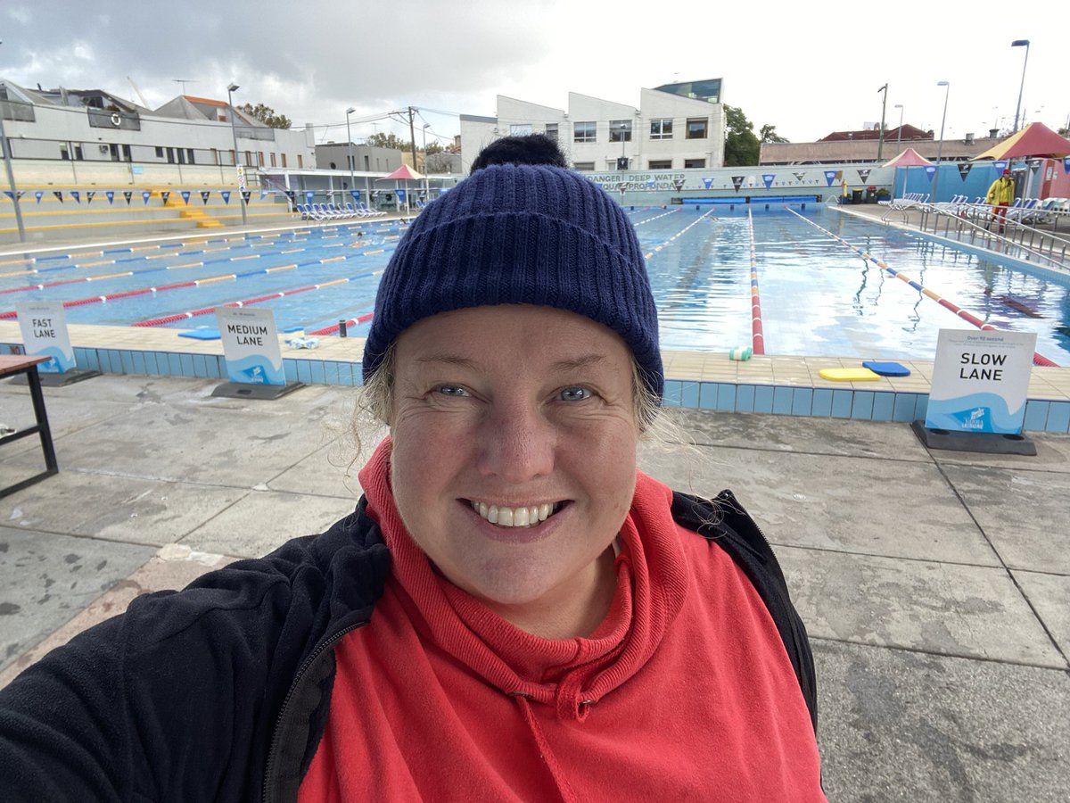 foxwhelp01's tweet photo. 🏊‍♀️🥶 Swim 53/2023 🥶🏊‍♀️ Sunday was the coldest day of the year to date, with a dusting of snow in @visitmacedonranges 🏊‍♀️🥶 So of course I was @ Fitzroy swimming pool, smashing-out another kilometre between rain showers 🥶🏊‍♀️ https://t.co/zQSwevGdUv