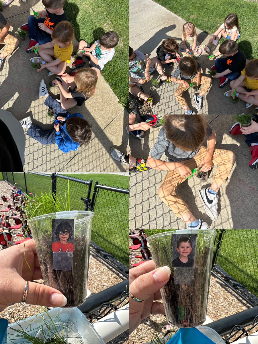 Giving our grass a “haircut” this AM outside! ✂️💚🥰  @DCWElementary <a href="/DCWestFalcons/">DCWest Falcons</a>