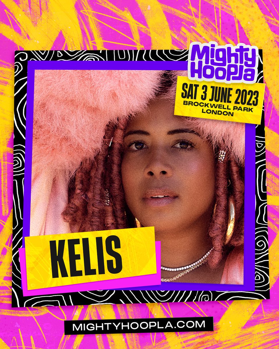 KELIS (@kelis) on Twitter photo Very excited to be heading to London this Summer for <a href="/mightyhoopla/">Mighty Hoopla</a>! 🇬🇧❤️
Link: mightyhoopla.com Very excited to be heading to London this Summer for <a href="/mightyhoopla/">Mighty Hoopla</a>! 🇬🇧❤️
Link: mightyhoopla.com