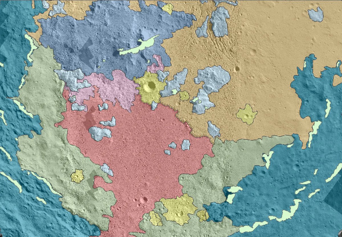 planetarysci's tweet image. buff.ly/3LVCQc9 
High-Resolution Geologic Mapping of Urvara Crater, Ceres Discussed at #LPSC2023

PSI&apos;s Hanna Sizemore’s LPSC presentation shows new high resolution geologic mapping of Urvara crater on #Ceres that indicates portions of the crater floor were resurfaced.