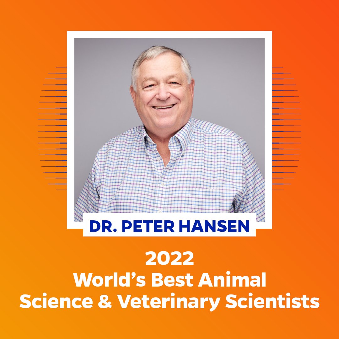 Congratulations to Dr. Bill Thatcher and Dr. Peter Hansen for being recognized as some of the World's Best Animal Science and Veterinary Scientists! They are in the Top 20!

We are so lucky to have remarkable faculty in our department! 

Read more here: ow.ly/RP5o50O9NAU