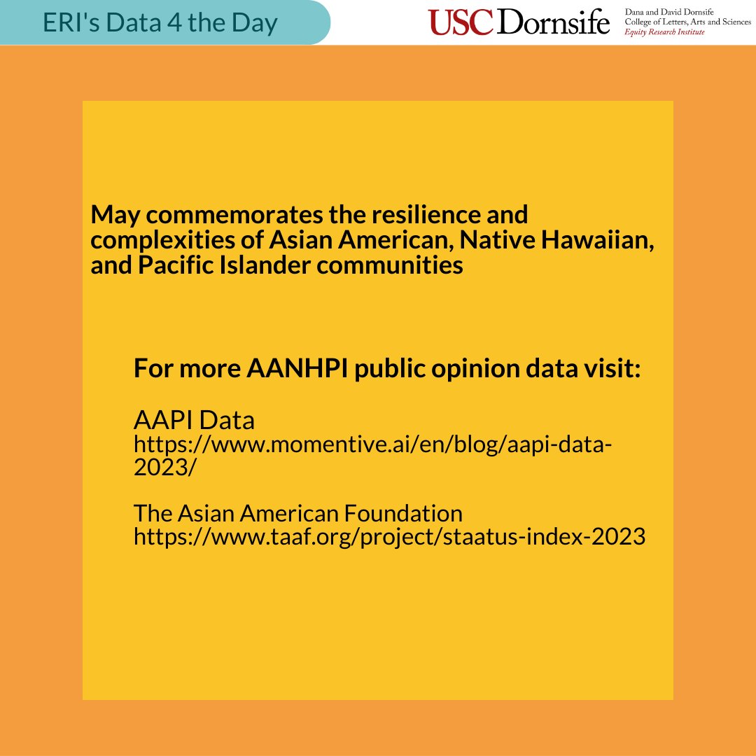 ERI_USC's tweet photo. #d4td: May commemorates the resilience and complexities of Asian American, Native Hawaiian, and Pacific Islander communities. #AANHPI https://t.co/IpvLTVT26W