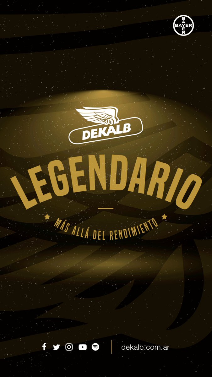 DEKALB LEGENDARIO
Historia
Genética
Capacidad de evolución
Más allá del rendimiento

SOLUCIONES INTEGRALES PARA TU MAÍZ, CON GARANTÍA DE SIEMBRA.

<a href="/BayerAgro/">Bayer CropScience</a>
<a href="/DekalbArgentina/">DEKALB Argentina</a>