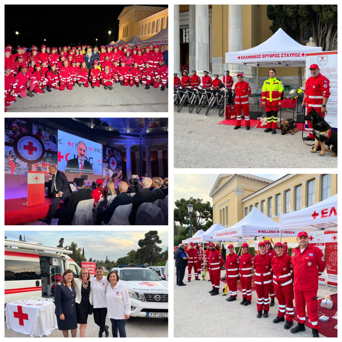 A joy to celebrate #WorldRedCrossAndRedCrescentDay with the inspiring staff & volunteers of the @greekredcross in Athens. 👏❤️🎉

Together National Red Cross and Red Crescent Societies, @ifrc & @ICRC form a Movement, serving communities around the world every day. 

#FromTheHeart