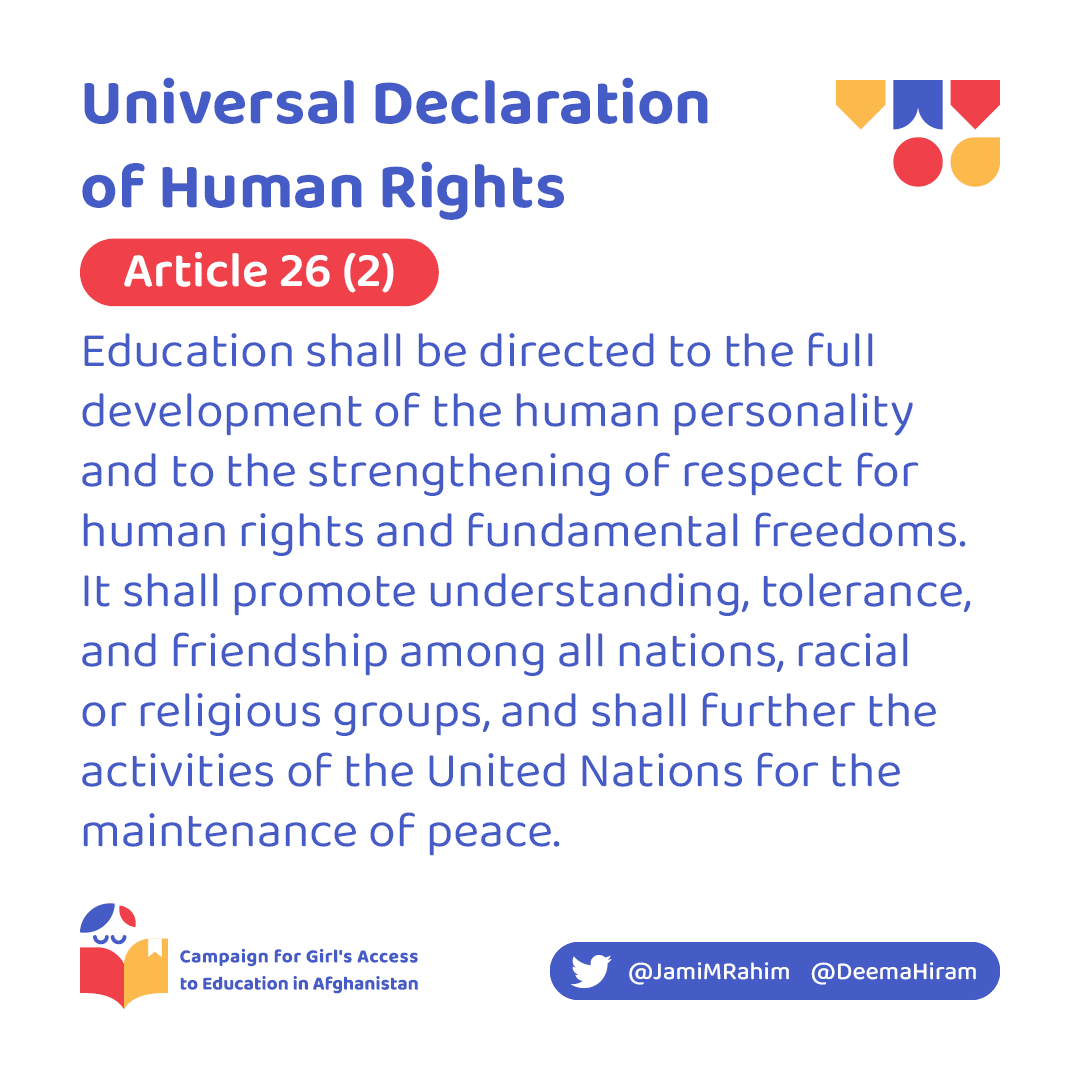 Day 596 of Taliban’s ban on girls’ education in 🇦🇫 Campaign for Girls' Access to Education in Afghanistan! #LetAfghanGirlsLearn #SendGirlsToSchools #SDG4 #SDG5 #FreeMatiullahWesa @antonioguterres @UN @JoeBiden @JustinTrudeau @RoyalFamily @EmmanuelMacron @Bundeskanzler @AlboMP