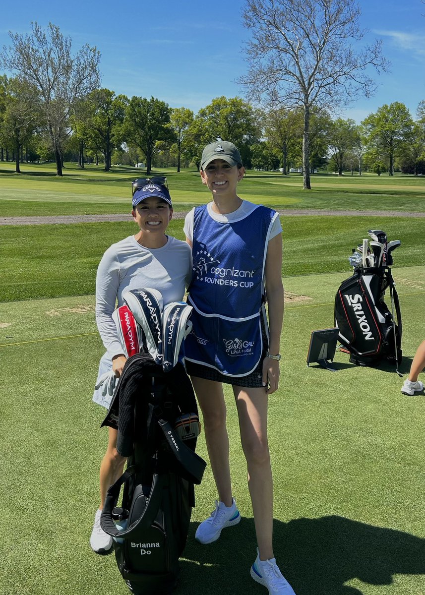 Bri figured out she feels better on the golf course without drinking coffee in the morning, and I only had 2 minor caddie blunders (which you’ll hear about in a story very soon) — overall, the day was a success!