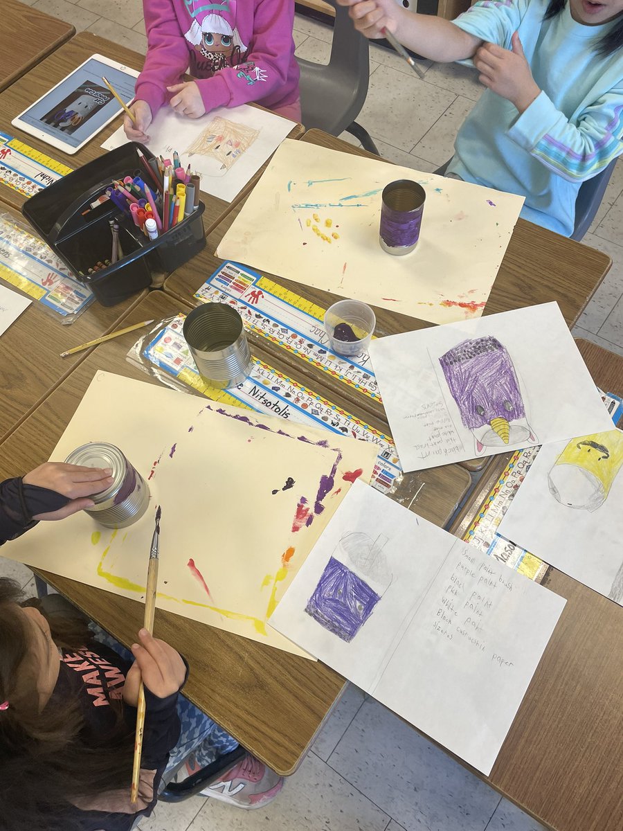 mssarracini's tweet photo. Last week the students worked hard on their STREAM projects. Using the design process they were able to create their very own pencil holders ✏️ @HST_YCDSB https://t.co/XrN9Zmjlr7