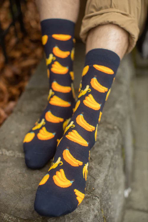 SockDreams's tweet photo. Would wearing these socks keep you from slipping on bananas?
.....Maybe.
https://t.co/TjJxaxlYuc
#funnsocks #foodsocks #socks https://t.co/f1lQivW16m