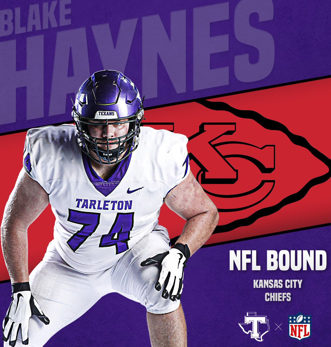 TarletonFB's tweet photo. Blake Haynes, Donovan Banks and Blaine Hoover have all received the dream call of making it to the NFL 🔥

Story ➡️ https://t.co/Vk2XH2cT2s https://t.co/zsnP6ZHDbQ