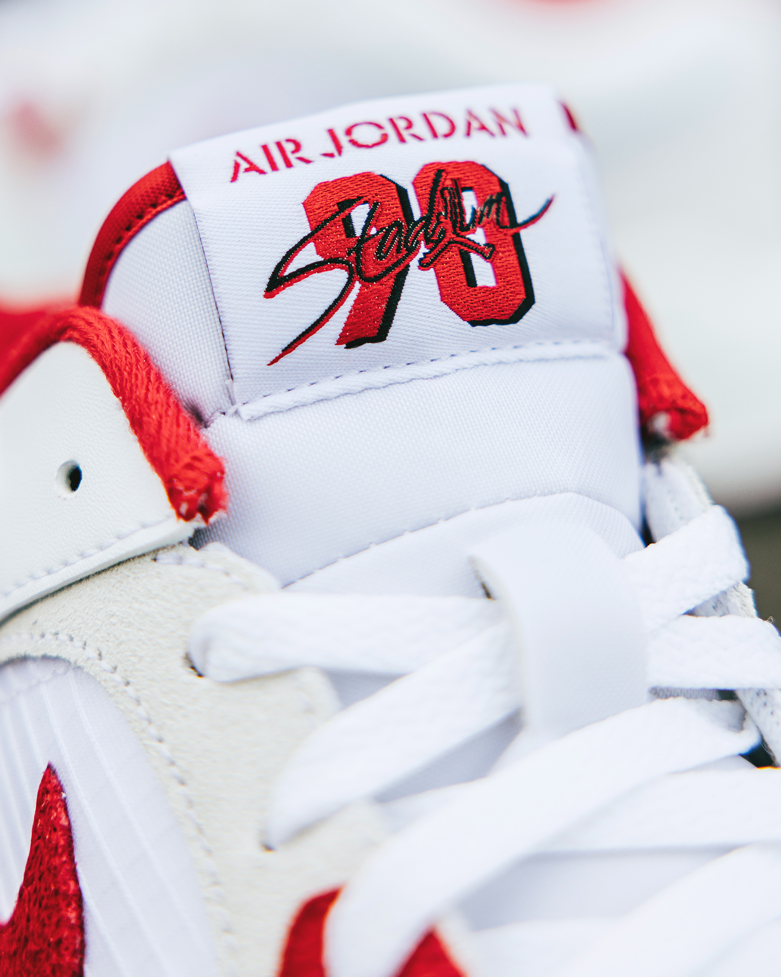 Jordan Stadium 90 White Varsity Red