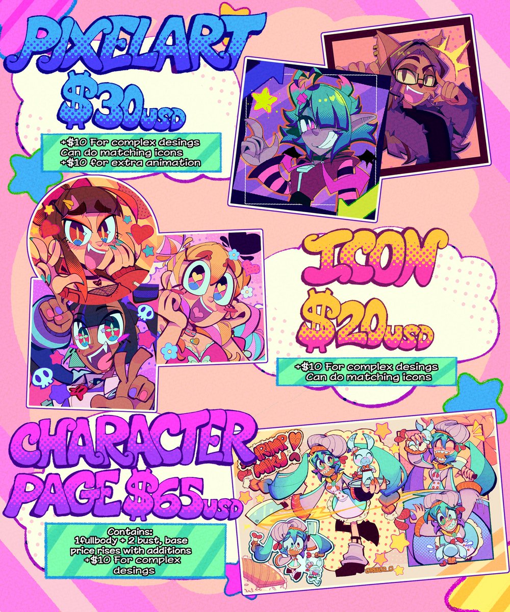 ✨COMM OPEN!! ✨ Please before ordering:   
  docs.google.com/document/d/1_S…

 If interested in buying you can contact me at my email! Sharing is very much appreciated 
  
  #art #artcommission #commissionsopen #commissionwork #commission