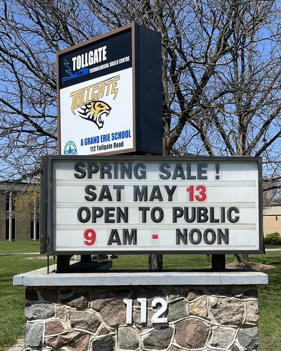 Join us for our TTSC SPRING SALE this Saturday May 13th from 9am-Noon. Including baked goods, flowers and plants, crafts, as well as an Indigenous social and connect opportunity with community resources. <a href="/GEDSB/">Grand Erie District School Board</a> <a href="/IndigenousEdGE/">GEDSB Indigenous Ed.</a>