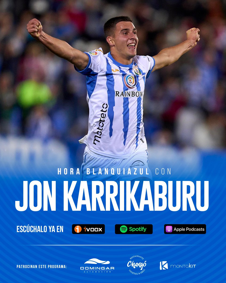 horablanquiazul's tweet photo. 📻 PODCAST | Ya podéis escuchar el programa de este lunes con Jon Karrikaburu, delantero del
@CDLeganes.

🍊 iVoox: https://t.co/3o715LgKWK
🍐Spotify: https://t.co/UIb62A6Kvj
🍎Apple: https://t.co/5o2mfg0h28

#KarrikaburuHB https://t.co/gCjNPSIv5F