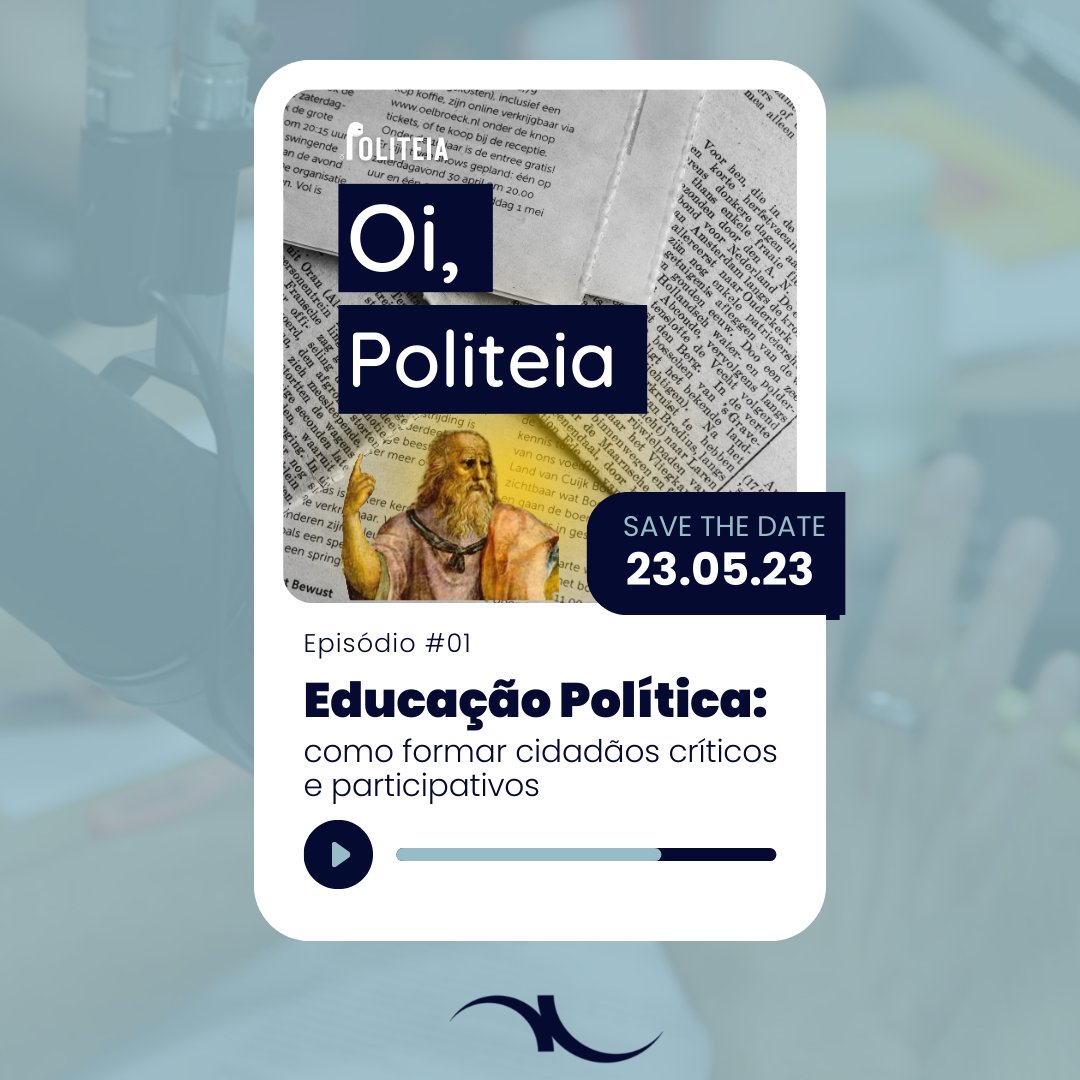PPoliteia's tweet photo. 🗣 Oi, Politeia!

O Projeto Politeia agora trará discussões aprofundadas e relevantes sobre questões políticas, sempre com o objetivo de estimular o engajamento político dos cidadãos e fortalecer a pluralidade política. https://t.co/in9qwqbVPb