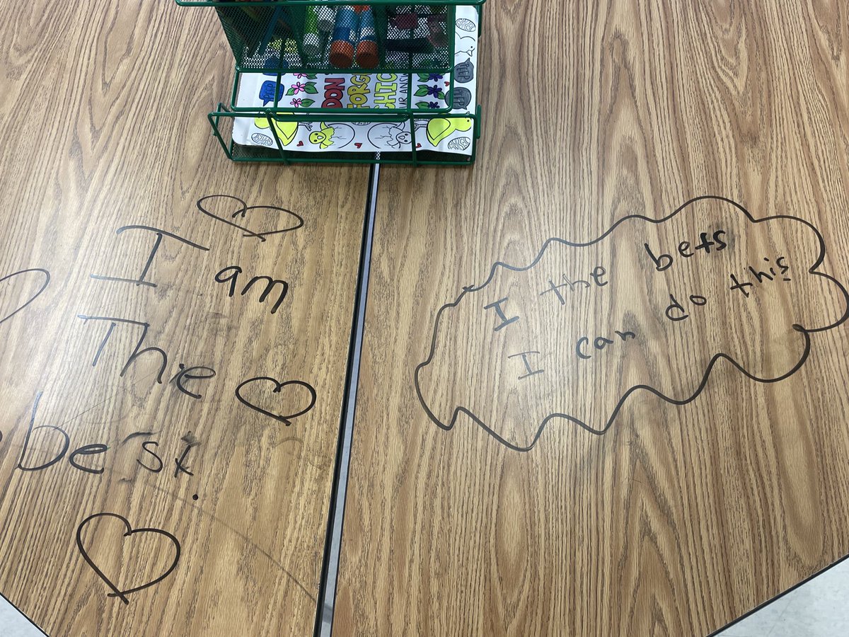 The kids wrote themselves notes to get them ready for their first SOL. It will be the first thing they see in the morning! Self-confidence is key 🤩 #proudteacher <a href="/JoelRiv092465/">Joel Rivera</a> <a href="/ColumbiaES_fcps/">Columbia Elementary School</a>